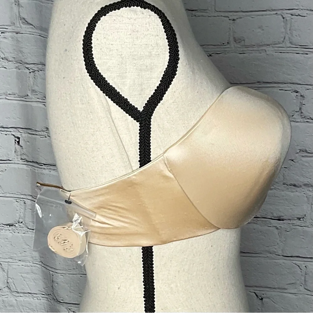 Maidenform Nude Strapless Stay Up Power Band Bra 40D NWT